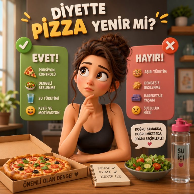 Diyet yaparken pizza yenir mi? 1 Diyette pizza yenir mi sorusuna cevap aranııyor.